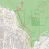 Eaton Canyon Waterfall via Eaton Canyon Trail trail, distance, elevation, map, profile, GPS track