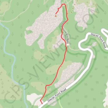 Sentinel Dome trail, distance, elevation, map, profile, GPS track