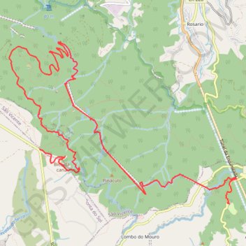 Levada do Norte trail, distance, elevation, map, profile, GPS track
