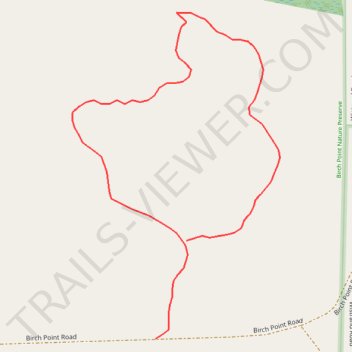 Birch Point Nature Preserve North Loop trail, distance, elevation, map, profile, GPS track