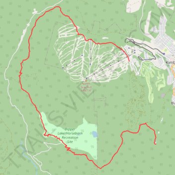 Round the North Star Mountain trail, distance, elevation, map, profile, GPS track