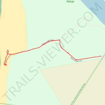 Salinas River National Wildlife Refuge trail, distance, elevation, map, profile, GPS track