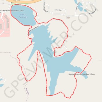 Bonita Lakes Loop Trail trail, distance, elevation, map, profile, GPS track