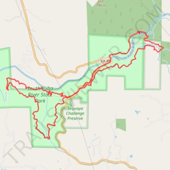Independence Trail / South Yuba River trail, distance, elevation, map, profile, GPS track