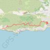 Ajaccio Le sentier des crêtes trail, distance, elevation, map, profile, GPS track