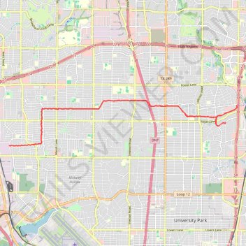 Biking the Northaven Trail trail, distance, elevation, map, profile, GPS track