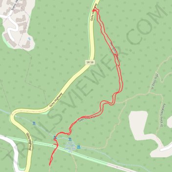 Chattanooga Hiking trail, distance, elevation, map, profile, GPS track