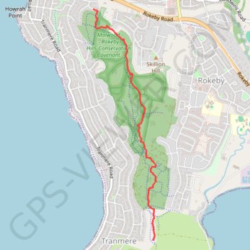 Droughty Ridgeline Trail North (Rokeby Hills) trail, distance, elevation, map, profile, GPS track