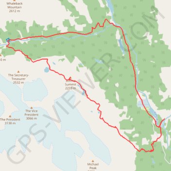Iceline Trail - Takakkaw Falls trail, distance, elevation, map, profile, GPS track