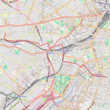Sydney Road Bike trail, distance, elevation, map, profile, GPS track