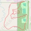 Rising Valley Park Red and Blue Trails Loop trail, distance, elevation, map, profile, GPS track