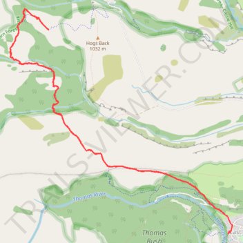 Hogs Back Track to Picnic Rock Lookout in Craigieburn Forest Park trail, distance, elevation, map, profile, GPS track