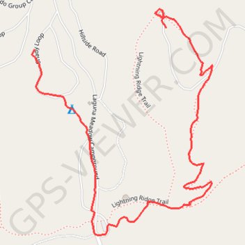Shady to Lightning Ridge trail, distance, elevation, map, profile, GPS track