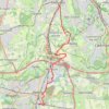 Walk Earlswood, Merstham, Chaldon church, Fartyhing Downs, Coulson trail, distance, elevation, map, profile, GPS track