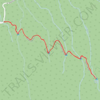 Grotto Falls via Trillium Gap Trail in Great Smoky Mountains National Park trail, distance, elevation, map, profile, GPS track
